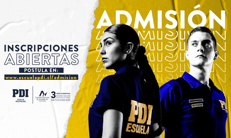 Escuela PDI inicia un nuevo proceso de admisión