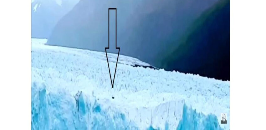  Captan  OVNI sobrevolando el Glaciar Perito Moreno