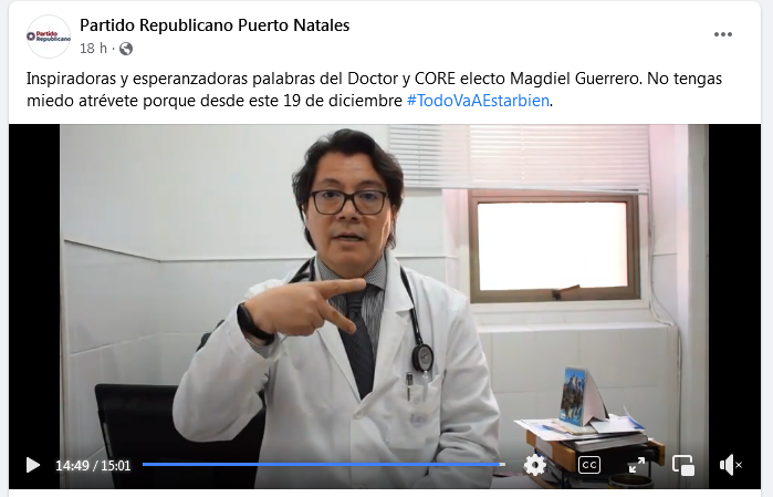  Curiosidades de la campaña presidencial: Magdiel Guerrero aparece ahora en faceta de analista político y llamando a votar por Kast!!!
