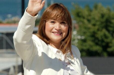 Antonieta Oyarzo entrega su apoyo al candidato presidencial Gabriel Boric