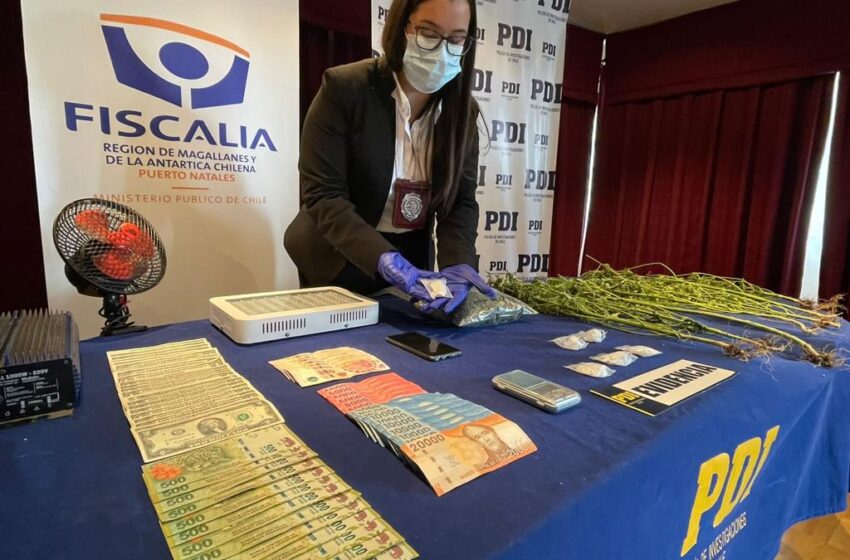  PDI logra desarticular punto de microtráfico en Puerto Natales e incauta más de tres millones de pesos en Clorhidrato de Cocaína y Cannabis Sativa