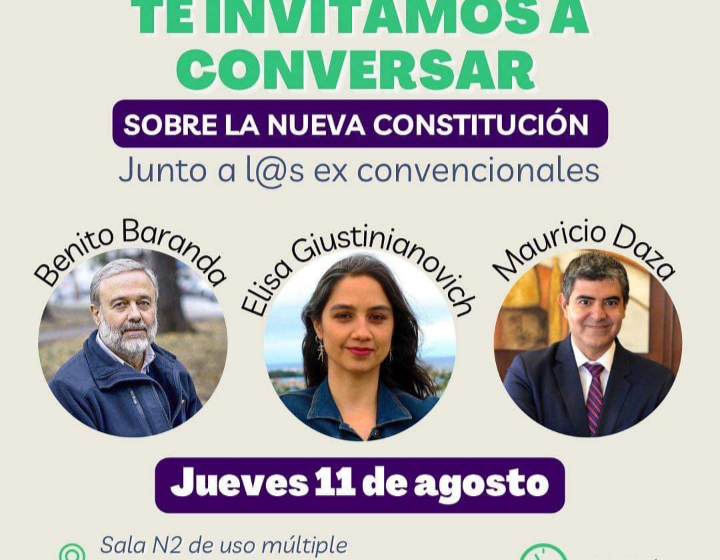 Tres ex convencionales participarán de Conversatorio en Natales