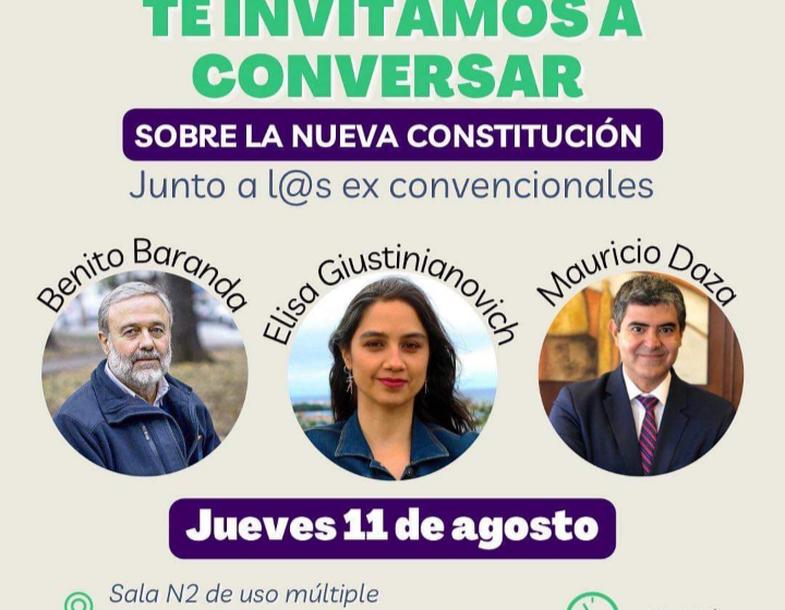  Tres ex convencionales participarán de Conversatorio en Natales