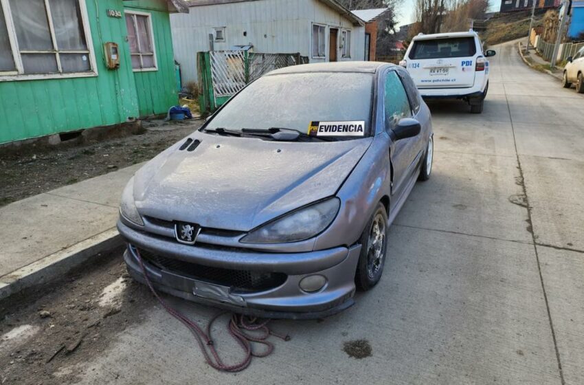  Policiales. PDI Puerto Natales recuperó vehículo sustraído desde la Maestranza Municipal