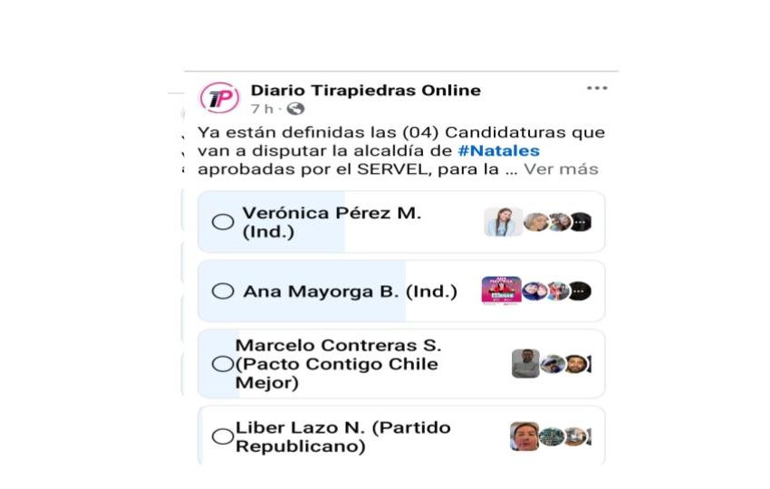  Revisa nuestro sondeo de actualidad comunal