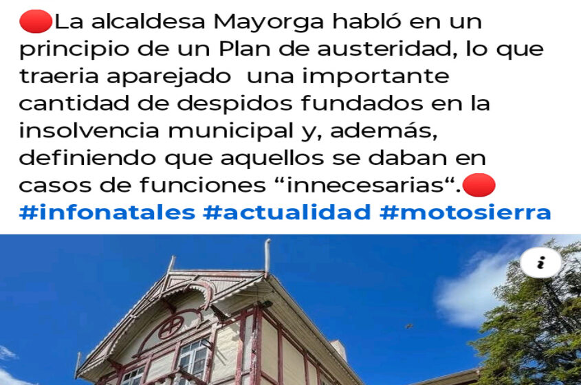  ¿Ya se olvidaron de la motosierra?…