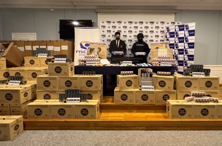  Desarticulan organización criminal dedicada al contrabando de cigarrillos y al lavado de activos en Magallanes